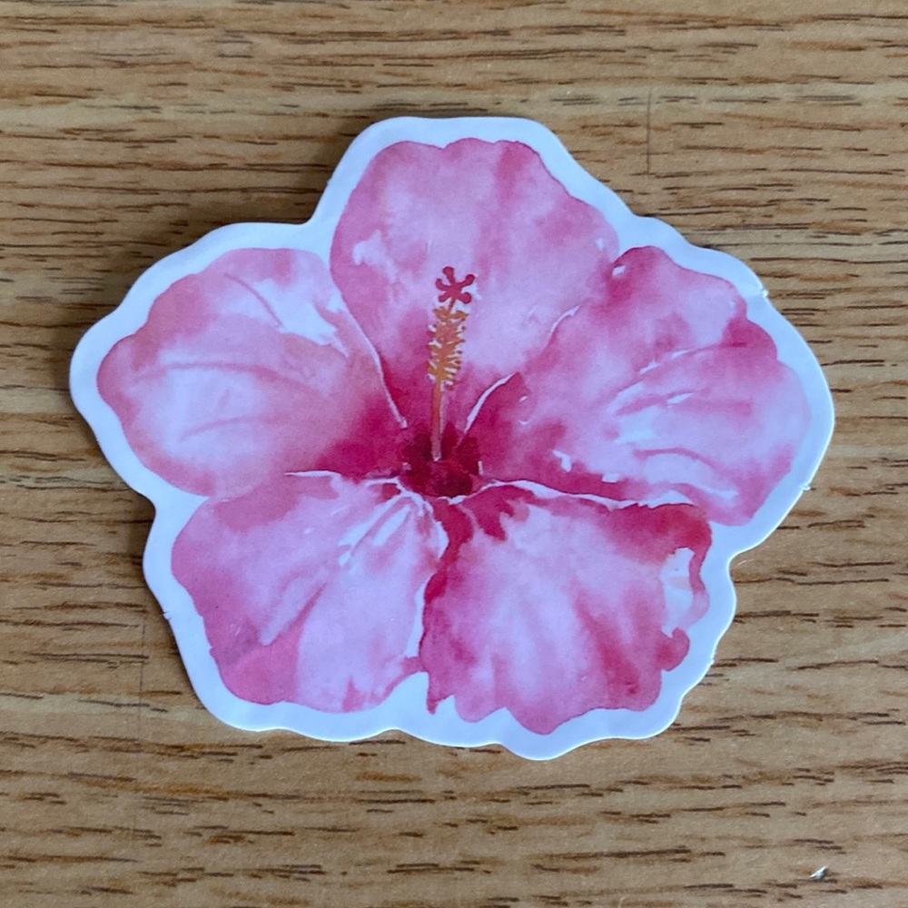 Pink Flower Sticker